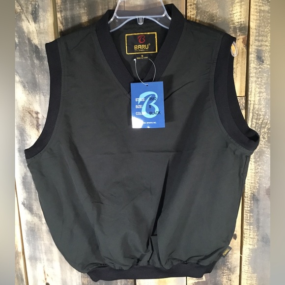 Baru Sports sleeveless vest golf rain protection men’s size small NWT - Picture 1 of 6